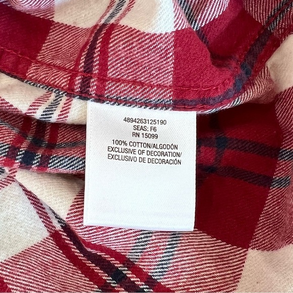 Outdoor Life Plaid Flannel Cotton Button Front Shirt Size S - Picture 12 of 12